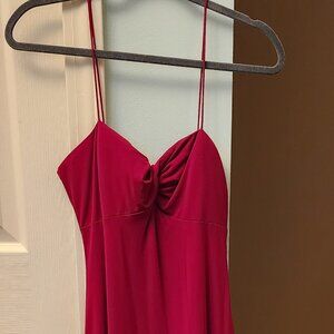 Woman's Classic Long Evening Dress - Red, Size 6 - Homecoming, Wedding
